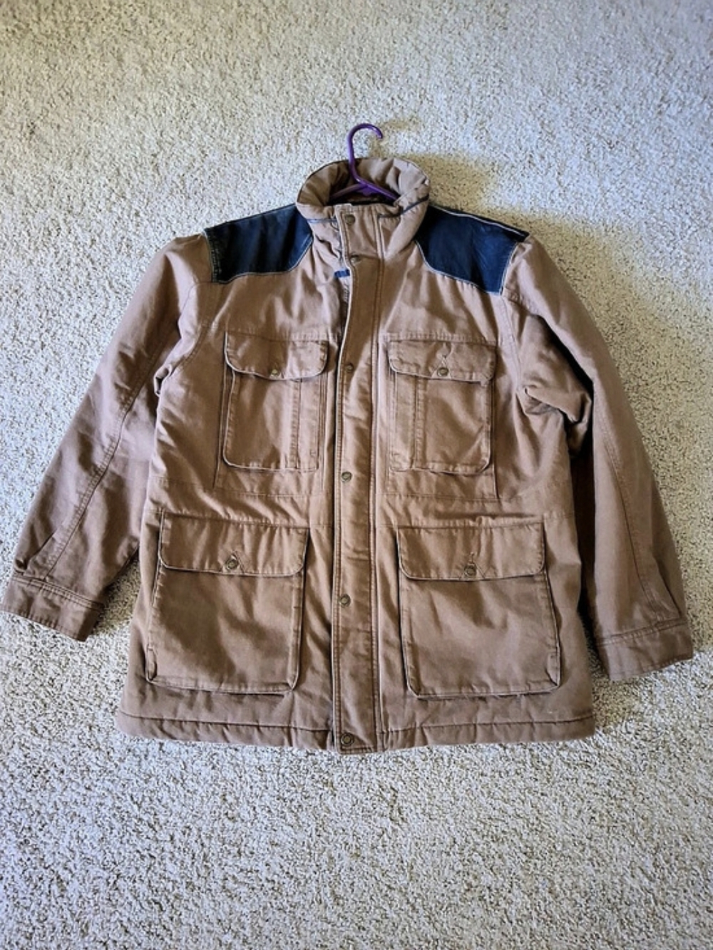 Cabela's Outfitter Series Plaid Lined Field Jacket in Brown Men's Regular